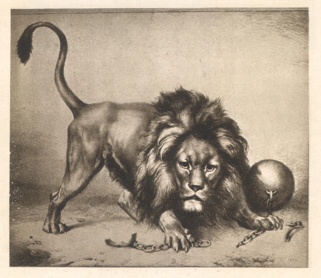 Eugene Verboeckhoven Le lion belge brisant ses chaines_1830